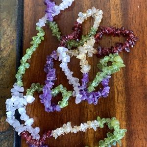 Authentic Stones - 2 bracelets 2 necklaces